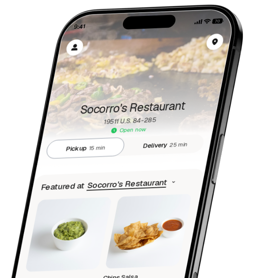 Socorro's Restaurant app preview